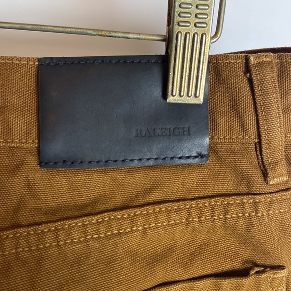 Raleigh Denim Workshop Canvas Pants Jones Fit Men’s Size 30 Brown ALTERED - Picture 11 of 14